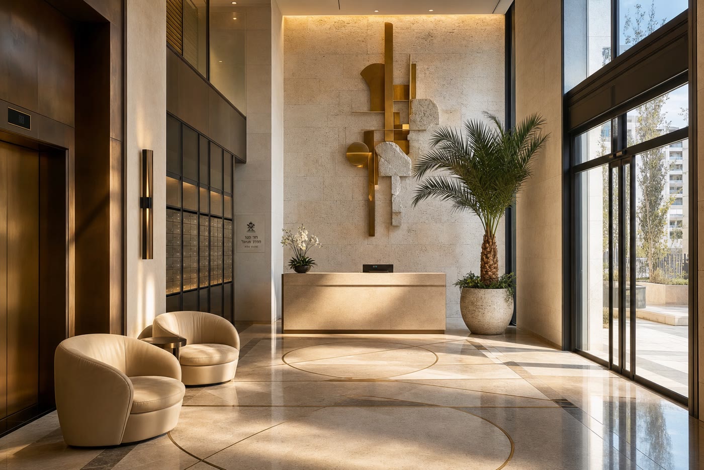 Nova District building lobby